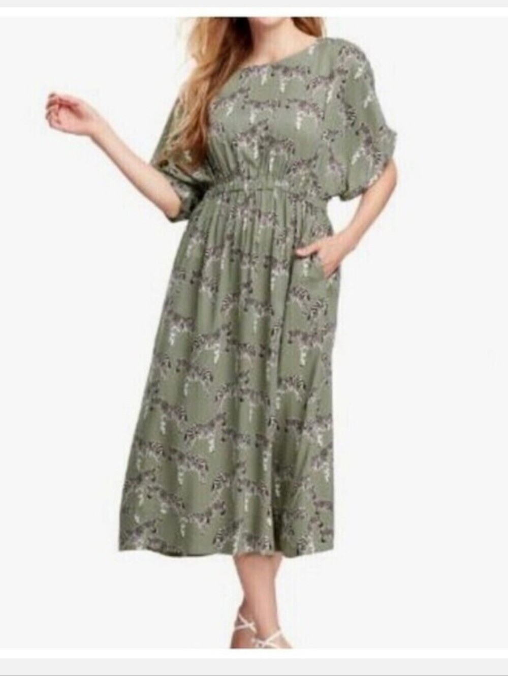 World Market L/XL Zebra Print Dress